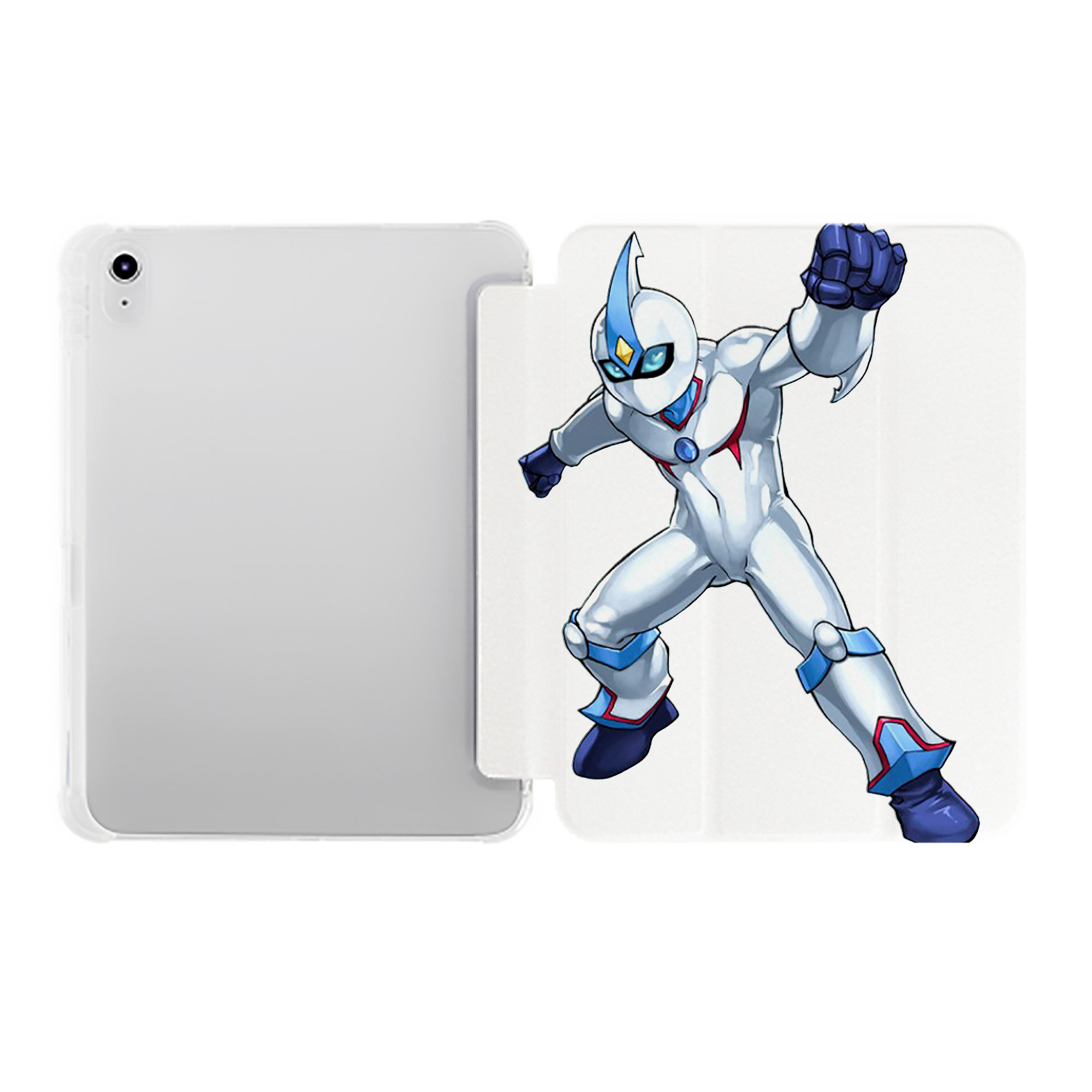 （画像用） 遊☆戯☆王 Yu-Gi-Oh! IPad ケース ペン収納付き 三つ折りスタンド PUレザー×シリコン 対応機種9.5/10.5/10.9インチ